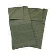 Walton & Co Soft Waffle Tea Towel (Set of 2) - Olive - Old Railway Line Garden Centre