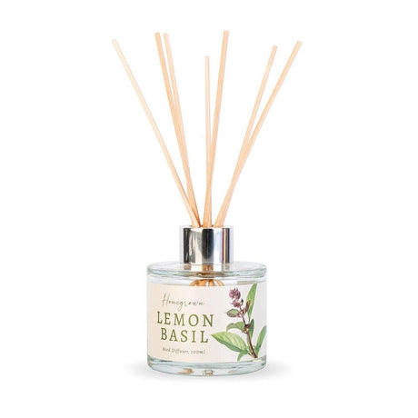 Wax Lyrical 100ml Lemon Basil Reed Diffuser - Old Railway Line Garden Centre