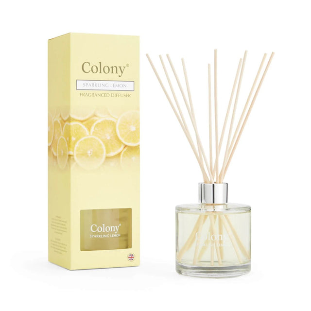 Wax Lyrical 200ml Sparkling Lemon Reed Diffuser - Old Railway Line Garden Centre