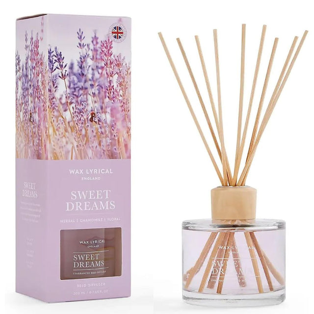 Wax Lyrical 200ml Sweet Dreams Reed Diffuser - Old Railway Line Garden Centre