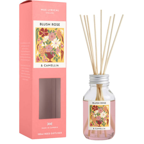 Wax Lyrical Blush Rose 100ml Reed Diffuser - Old Railway Line Garden Centre