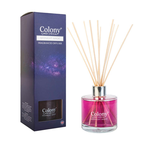Wax Lyrical Colony Midnight Magic 200ml Reed Diffuser - Old Railway Line Garden Centre