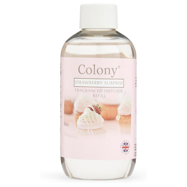 Wax Lyrical Colony Strawberry Suprise 200ml Reed Diffuser Refill - Old Railway Line Garden Centre