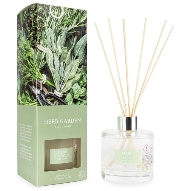 Wax Lyrical Herb Garden 200ml Reed Diffuser - Old Railway Line Garden Centre