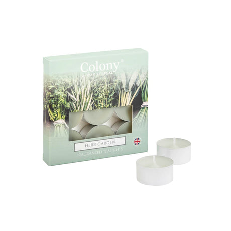 Wax Lyrical Herb Garden Pack of 9 Tealights - Old Railway Line Garden Centre