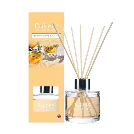 Wax Lyrical Summertime Splash 200ml Reed Diffuser - Old Railway Line Garden Centre