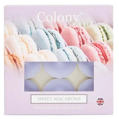 Wax Lyrical Sweet Macaroons Pack of 9 Tealights - Old Railway Line Garden Centre