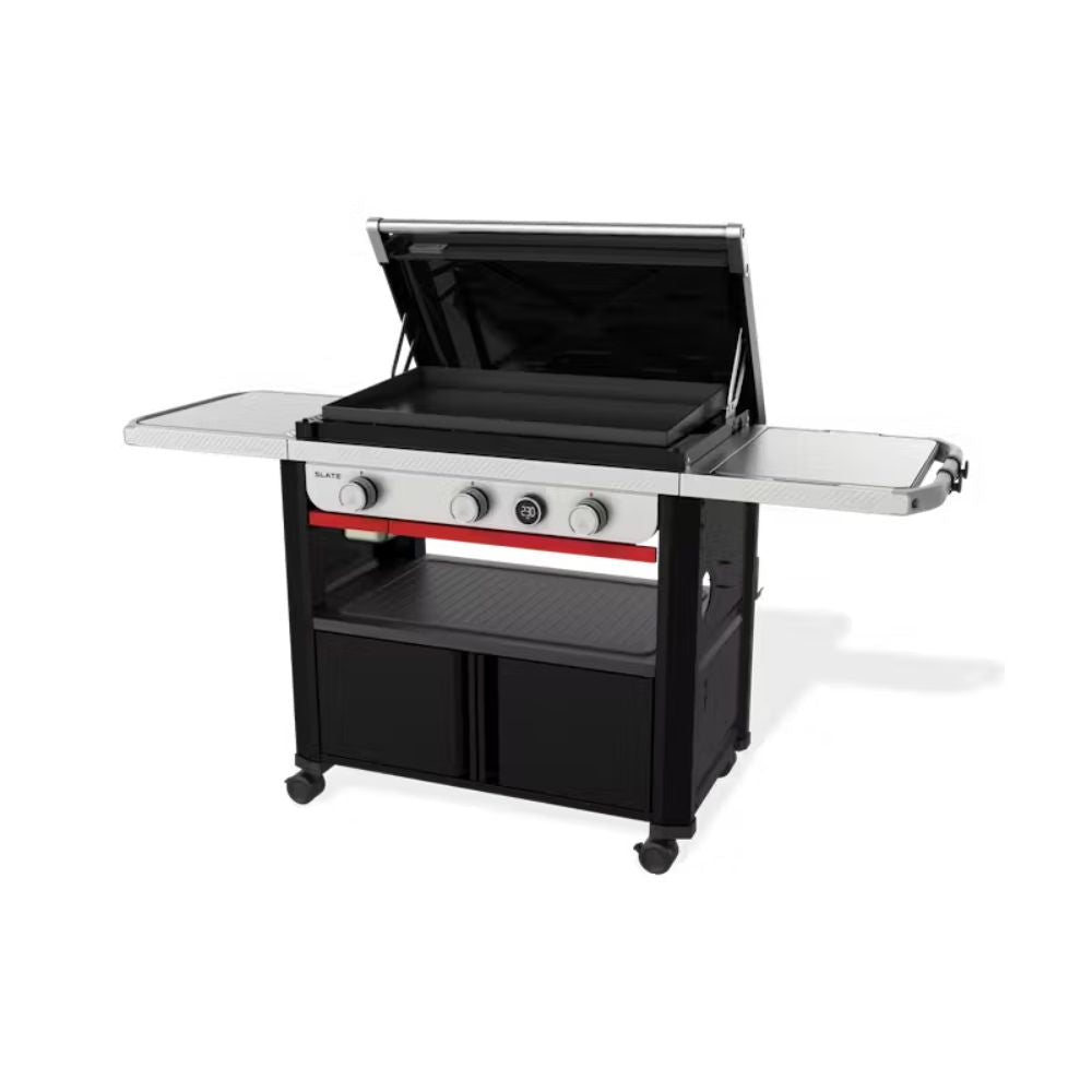 Weber 3-Burner 76cm Slate GPD Premium Griddle Barbecue - 1500542 - Old Railway Line Garden Centre