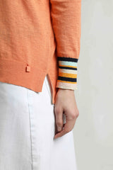 Weird Fish 16 Peach Blossom Lightweight Outfitter Crew Jumper - Old Railway Line Garden Centre