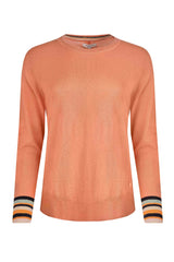 Weird Fish 16 Peach Blossom Lightweight Outfitter Crew Jumper - Old Railway Line Garden Centre