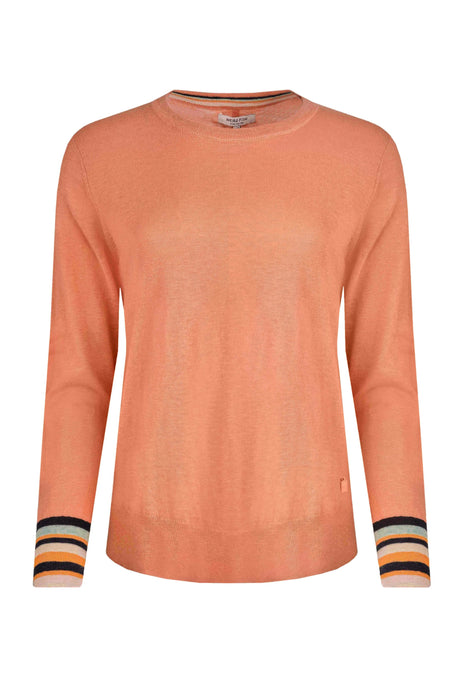 Weird Fish 16 Peach Blossom Lightweight Outfitter Crew Jumper - Old Railway Line Garden Centre