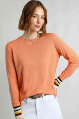 Weird Fish 16 Peach Blossom Lightweight Outfitter Crew Jumper - Old Railway Line Garden Centre