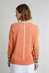 Weird Fish 16 Peach Blossom Lightweight Outfitter Crew Jumper - Old Railway Line Garden Centre