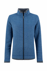 Weird Fish Ariana Full Zip Grid Fleece - Estate Blue