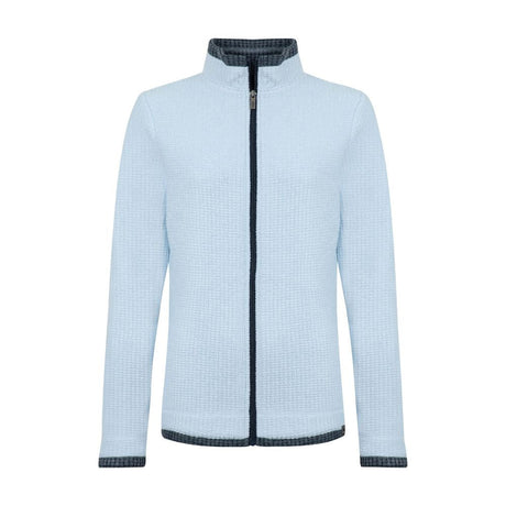 Weird Fish Ariana Full Zip Grid Women's Fleece - Cool Blue - Old Railway Line Garden Centre