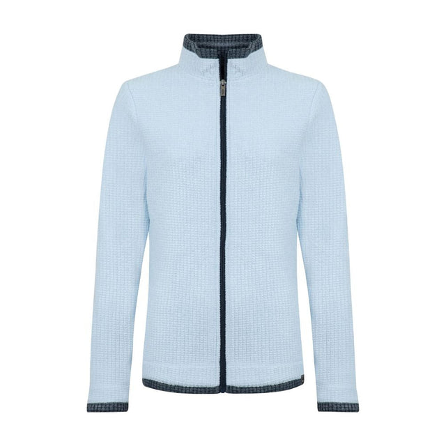 Weird Fish Ariana Full Zip Grid Women's Fleece - Cool Blue - Old Railway Line Garden Centre