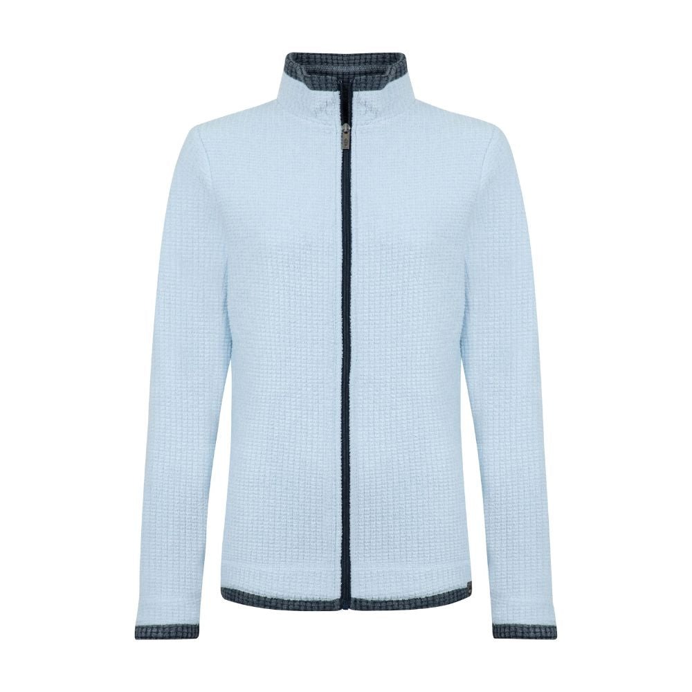Weird Fish Ariana Full Zip Grid Women's Fleece - Cool Blue