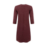 Weird Fish Astra Knitted Dress - Deep Crimson