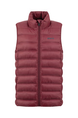 Weird Fish Atissa Lightweight Padded Gilet Deep Crimson