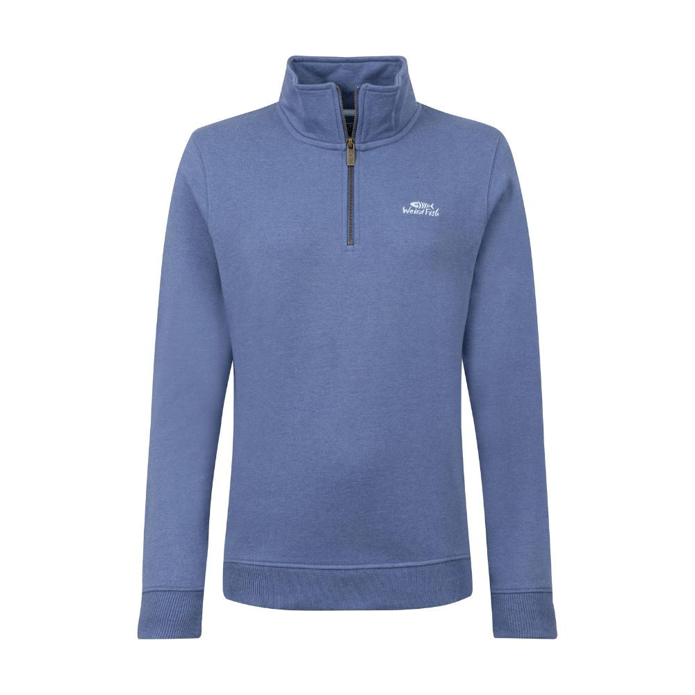 Weird Fish Avery 1/4 Zip Women's Fleece - Faded Blue