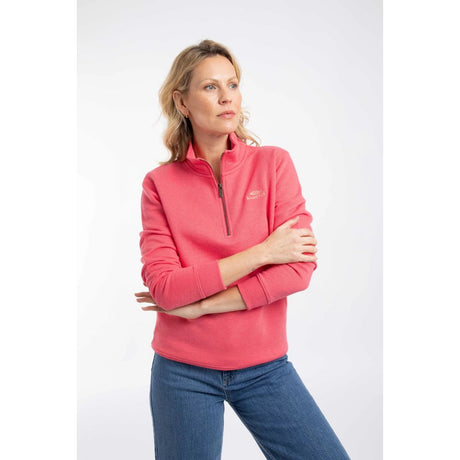 Weird Fish Avery 1/4 Zip Women's Freece - Flamingo Pink