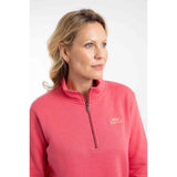 Weird Fish Avery 1/4 Zip Women's Freece - Flamingo Pink