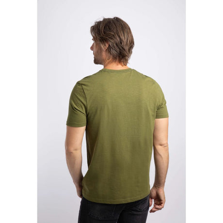Weird Fish Biking Front Print Graphic T-Shirt - Olive Moss