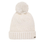 Weird Fish Blagdon Sparkle Bobble Hat  - Chalk
