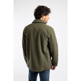 Weird Fish Boyd Polar Fleece Shacket - Dark Olive