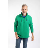 Weird Fish Brampton 1/4 Zip Men's Sweatshirt - Heritage Green - Old Railway Line Garden Centre