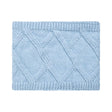 Weird Fish Candy Cable Knitted Faux Fur Lined Snood - Lake Blue - Old Railway Line Garden Centre