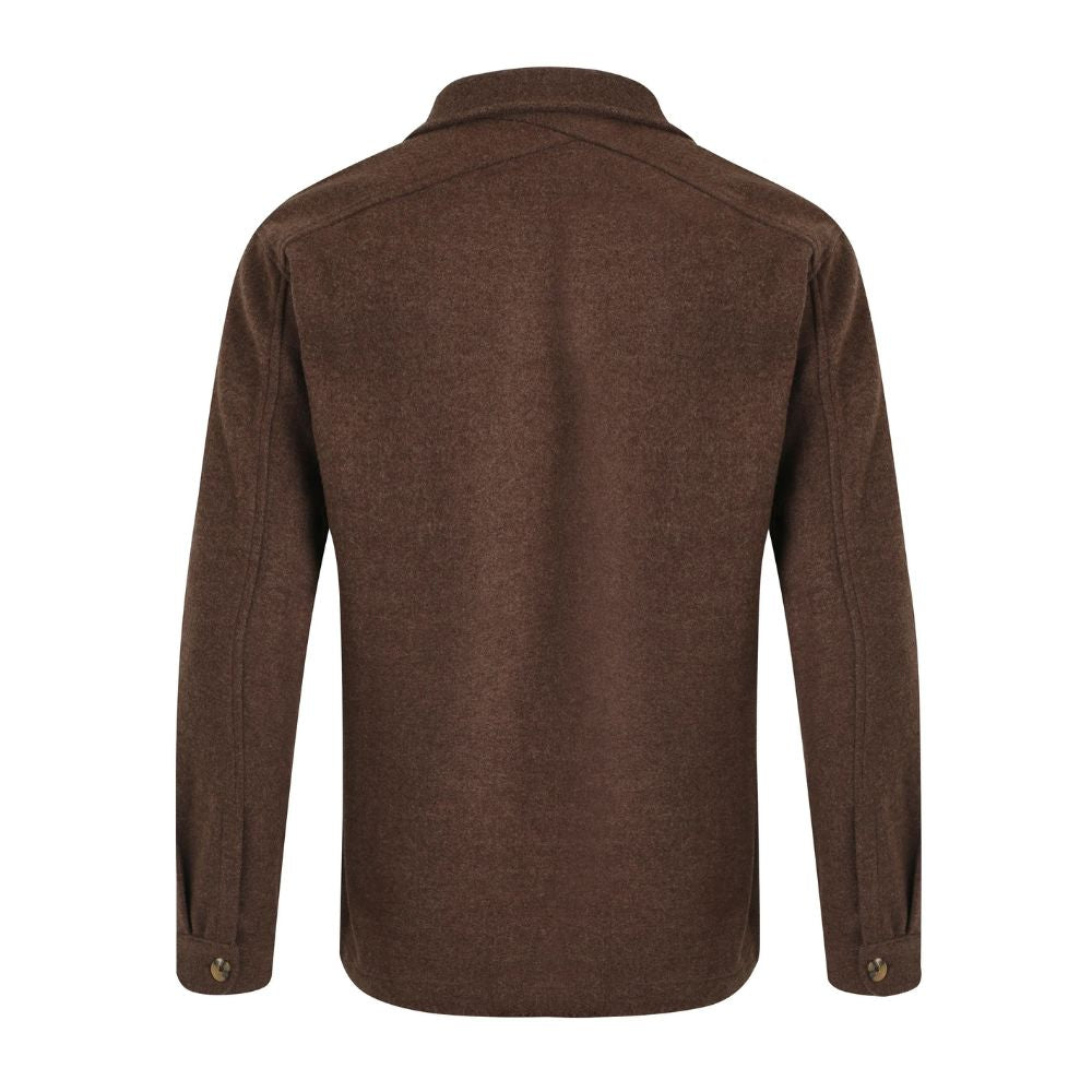 Weird Fish Charles Plain Over Shirt Jacket - Mocha