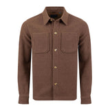 Weird Fish Charles Plain Over Shirt Jacket - Mocha