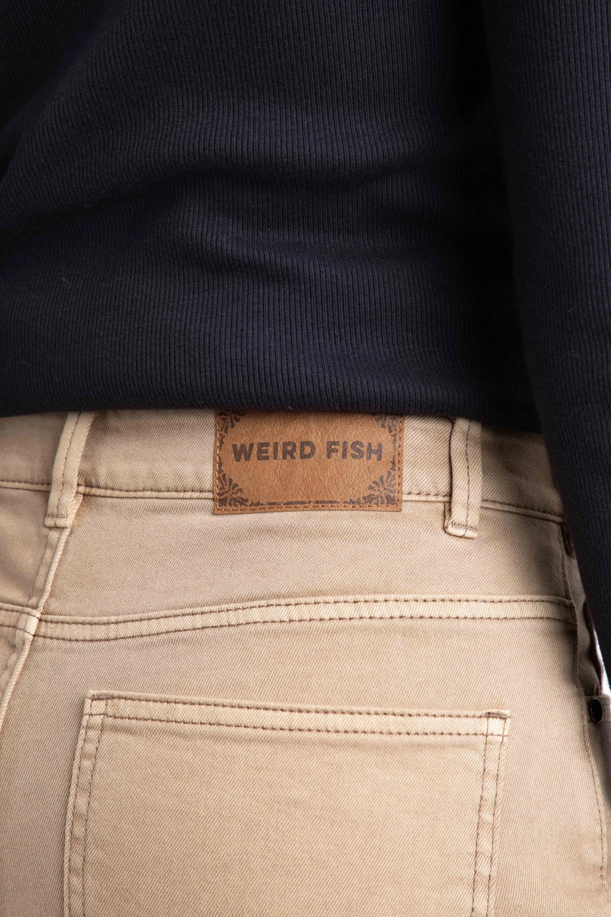 Weird Fish Cora Wide Leg Jean - Mocha