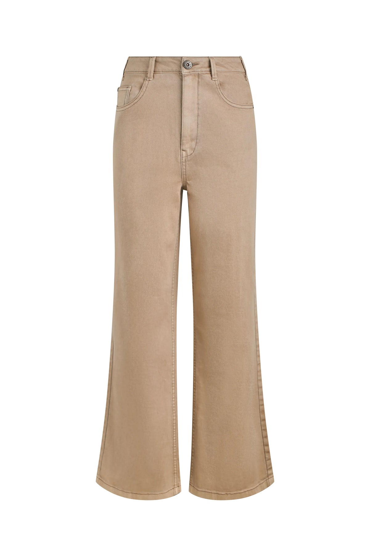 Weird Fish Cora Wide Leg Jean - Mocha
