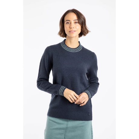 Weird Fish Dawkins Eco Tipped Jumper - Navy