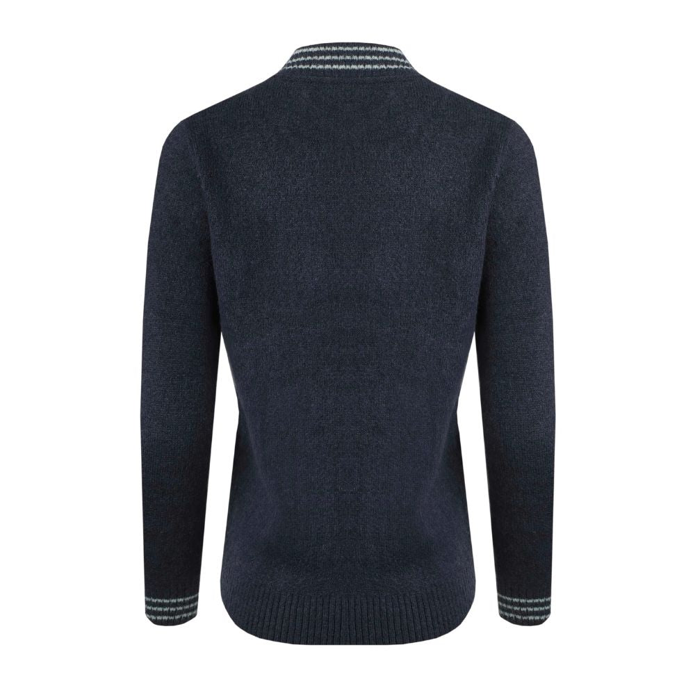 Weird Fish Dawkins Eco Tipped Jumper - Navy