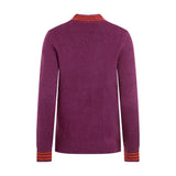 Weird Fish Dawkins Eco Tipped Jumper - Beetroot