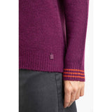 Weird Fish Dawkins Eco Tipped Jumper - Beetroot