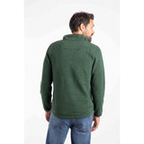 Weird Fish Errill 1/4 Zip Textured Fleece - Shaded Spruce Green