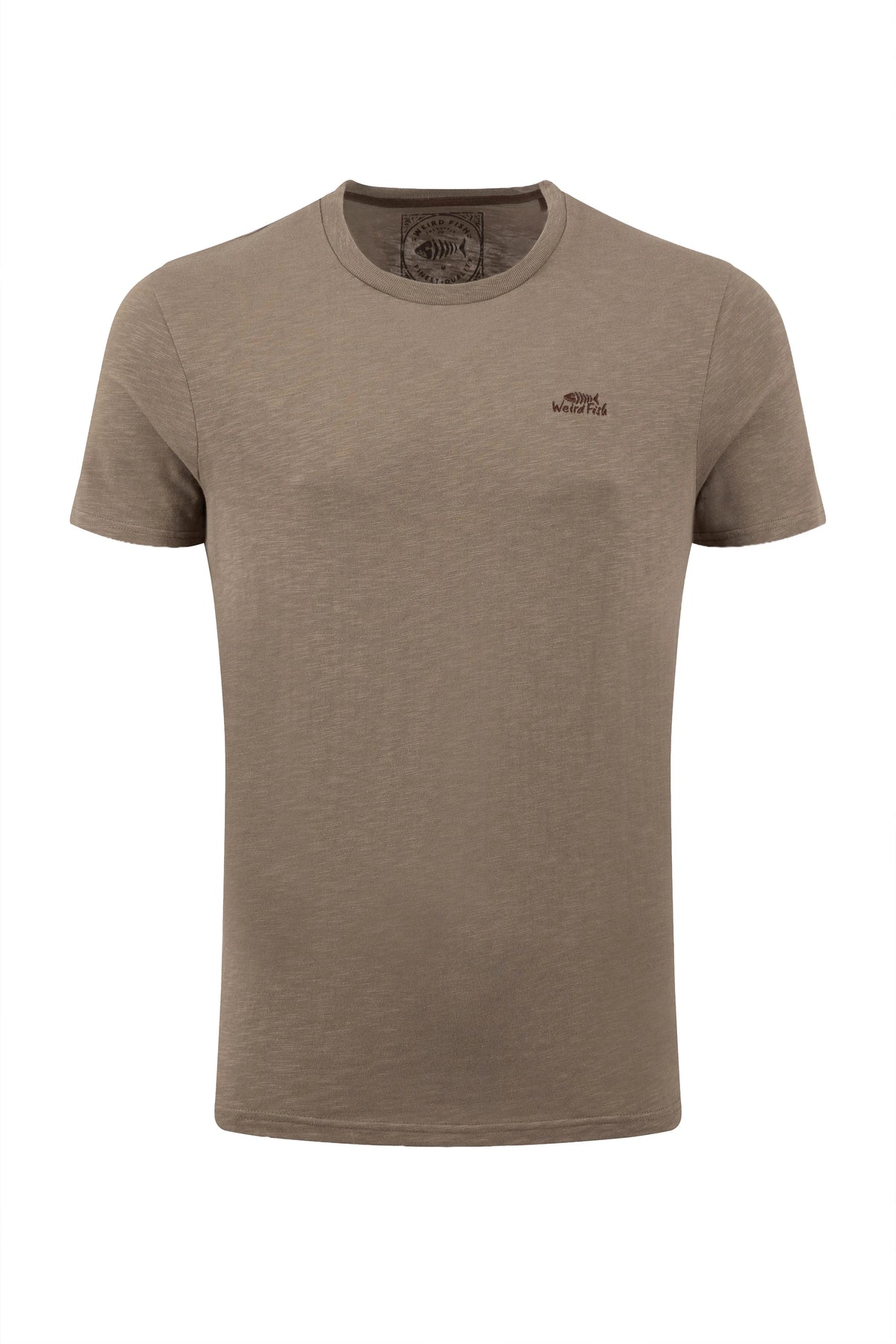 Weird Fish Fished Branded T-Shirt - Coffee