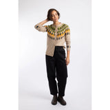 Weird Fish Hatty Fair Isle Cardigan - Chalk