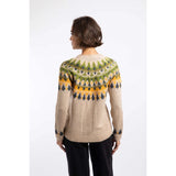 Weird Fish Hatty Fair Isle Cardigan - Chalk