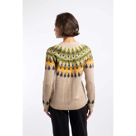 Weird Fish Hatty Fair Isle Cardigan - Chalk