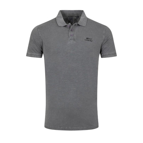 Weird Fish Indy Slub Men's Polo Shirt - Coal - Old Railway Line Garden Centre