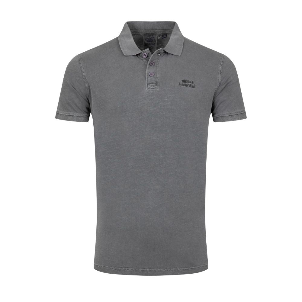 Weird Fish Indy Slub Men's Polo Shirt - Coal
