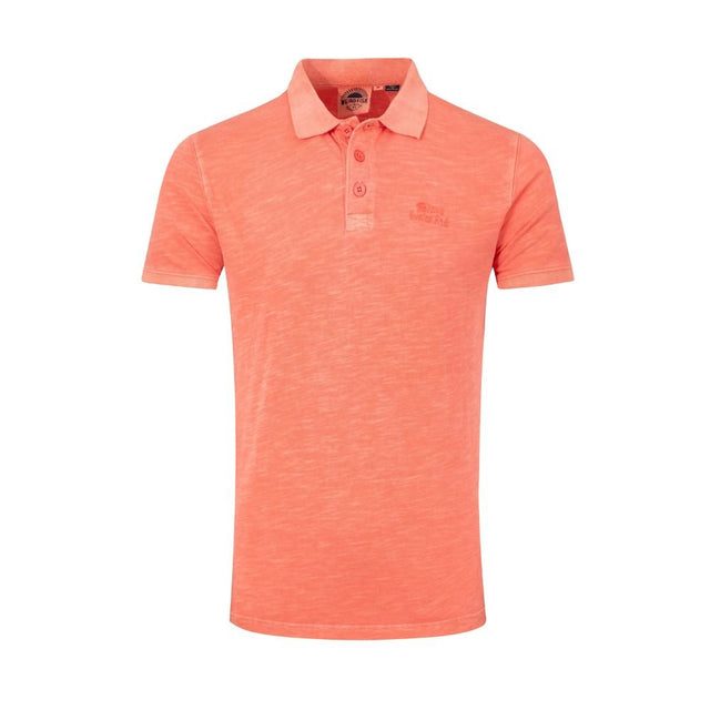 Weird Fish Indy Slub Men's Polo Shirt - Dark Coral - Old Railway Line Garden Centre