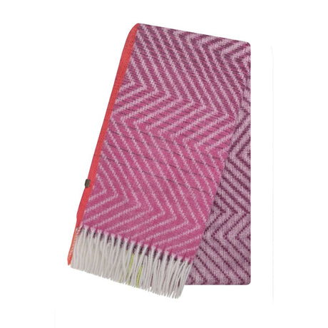 Weird Fish Jadida Brushed Zig-Zag Scarf - Beet Purple