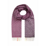Weird Fish Jadida Brushed Zig-Zag Scarf - Beet Purple