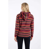 Weird Fish Lana 1/4 Zip Microfleece Hoodie - Antique Cherry